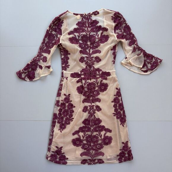 FOR LOVE & LEMONS Size XS Temecula Embroidered Mesh Mini Dress Fairy Whimsigoth - Picture 3 of 11